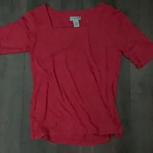 XL Women’s Coral Half-Sleeve Shirt